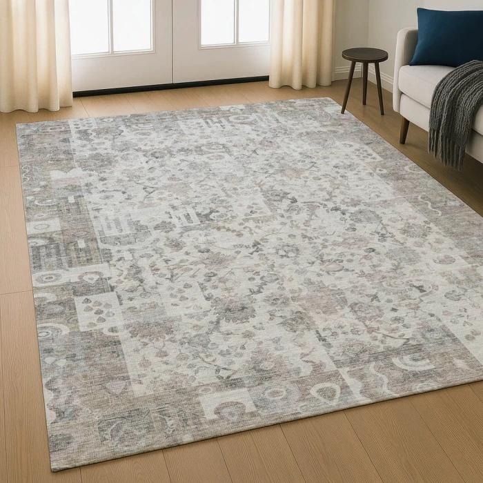 Addison Mayfield Brown AMF2099 - 8ft. Round Rug