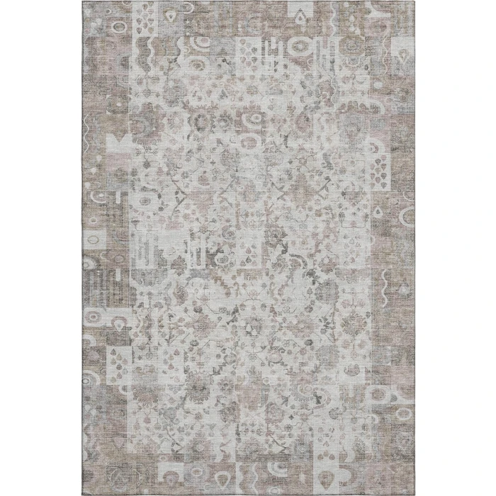 Addison Mayfield Brown AMF2099 - 8ft. Round Rug
