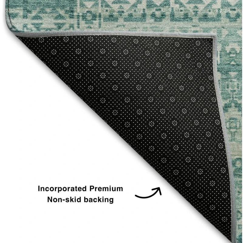 Addison Mayfield Teal AMF2101 - 8ft. Round Rug
