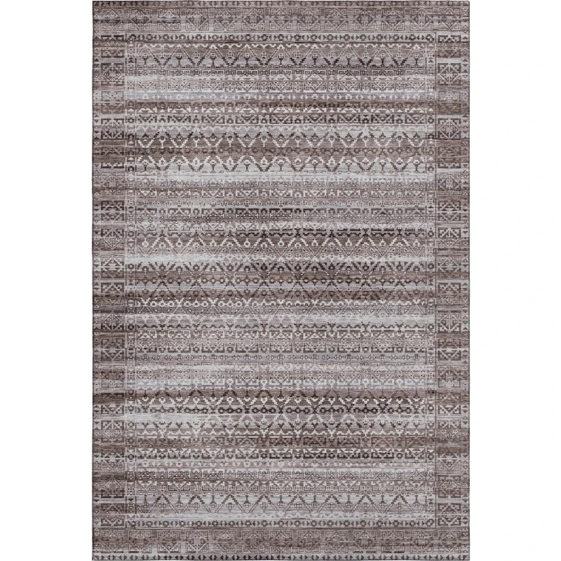 Addison Mayfield Brown AMF2101 - 8ft. Round Rug