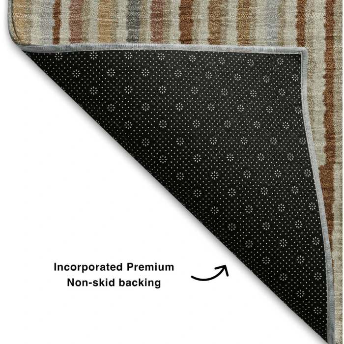 Addison Mayfield Orange AMF2102 - 8ft. Round Rug