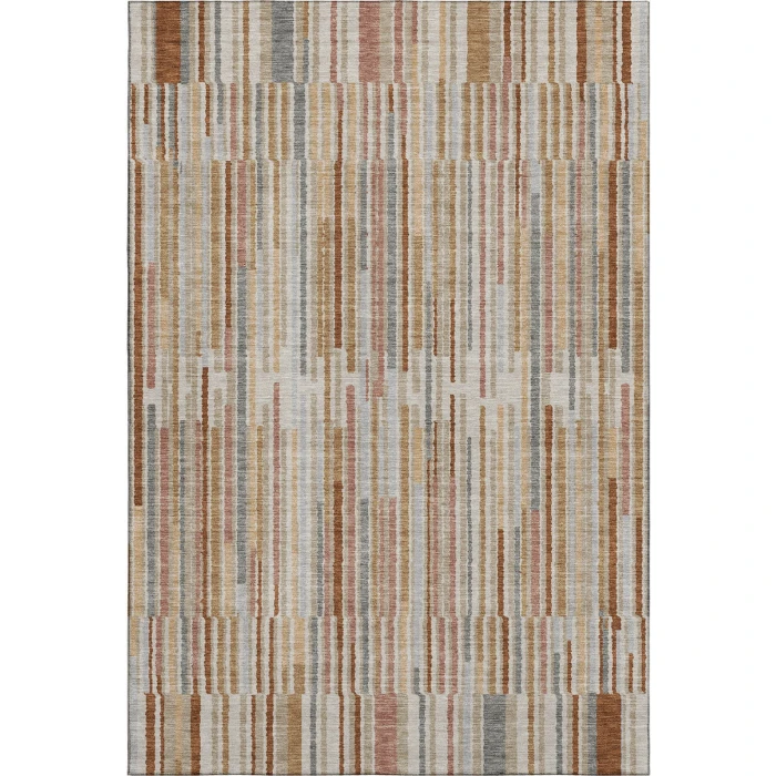 Addison Mayfield Orange AMF2102 - 8ft. Round Rug