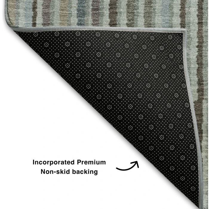 Addison Mayfield Teal AMF2102 - 8ft. Round Rug