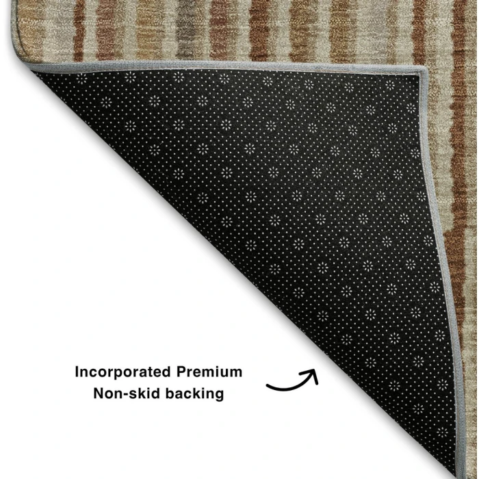 Addison Mayfield Orange AMF2102 - 8ft. Round Rug