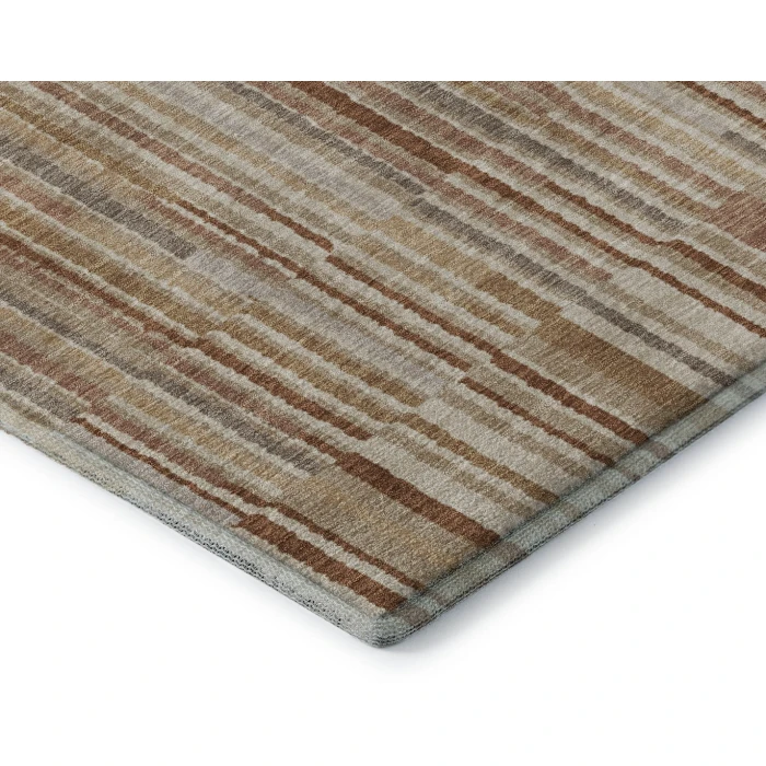 Addison Mayfield Orange AMF2102 - 8ft. Round Rug