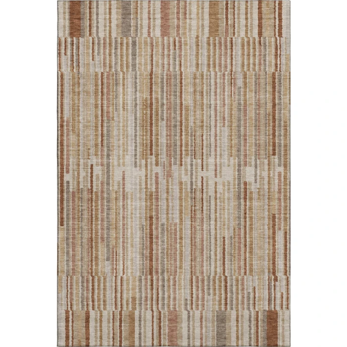 Addison Mayfield Orange AMF2102 - 8ft. Round Rug