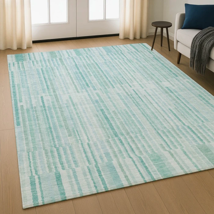 Addison Mayfield Teal AMF2102 8ft. x 10ft. Rect. Rug