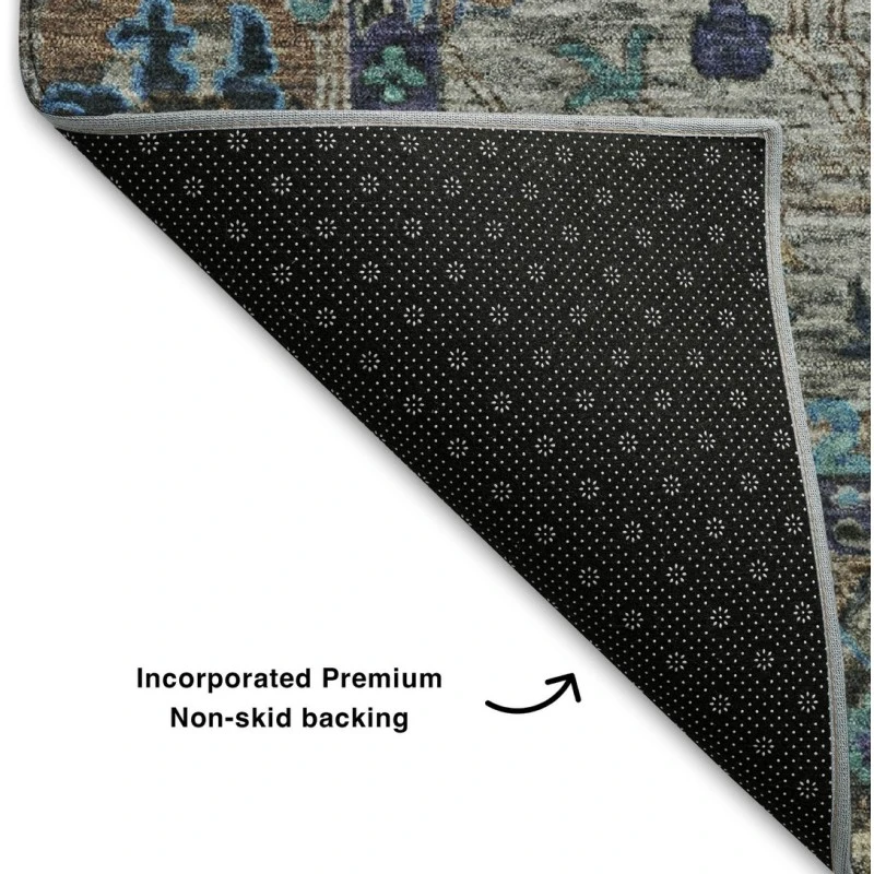 Addison Mayfield Gray AMF2104 - 8ft. Round Rug
