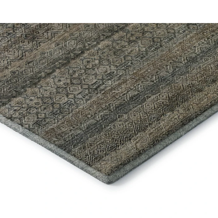 Addison Mayfield Brown AMF2105 - 8ft. Round Rug