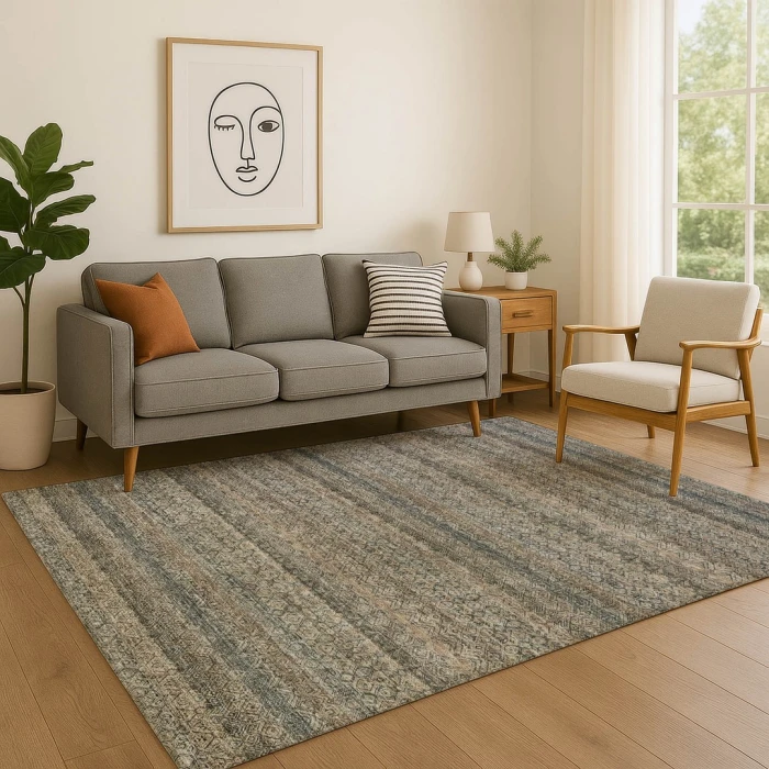 Addison Mayfield Brown AMF2105 - 8ft. Round Rug