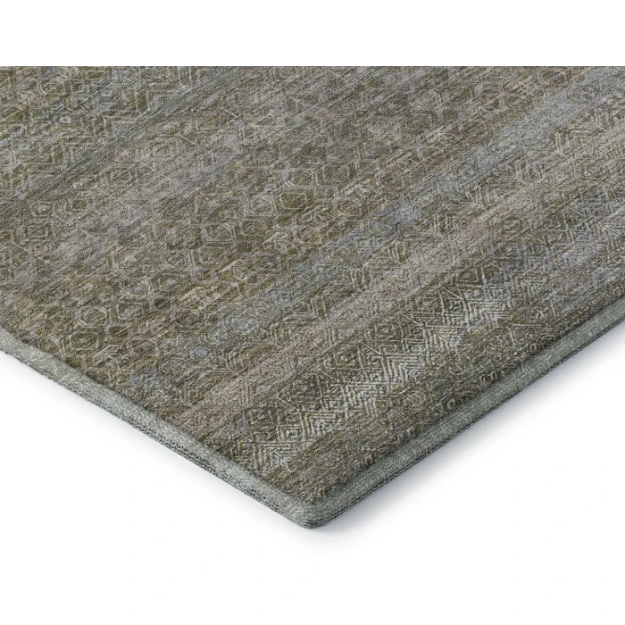 Addison Mayfield Brown AMF2105 - 8ft. Round Rug