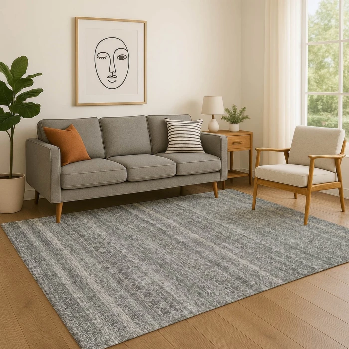Addison Mayfield Gray AMF2105 5ft. x 7ft. 6in. Rect. Rug