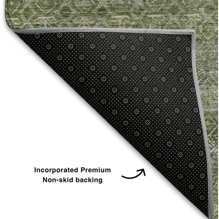 Addison Mayfield Green AMF2105 - 8ft. Round Rug