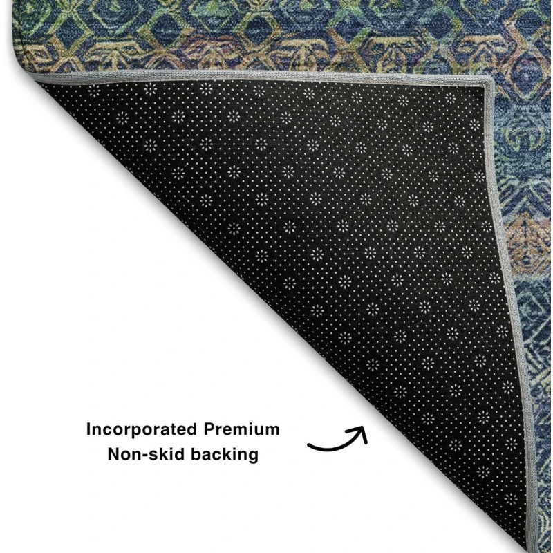 Addison Mayfield Teal AMF2106 - 8ft. Round Rug