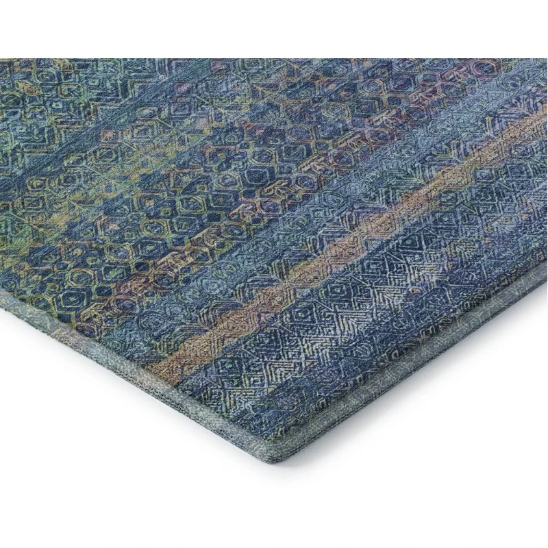Addison Mayfield Teal AMF2106 - 8ft. Round Rug