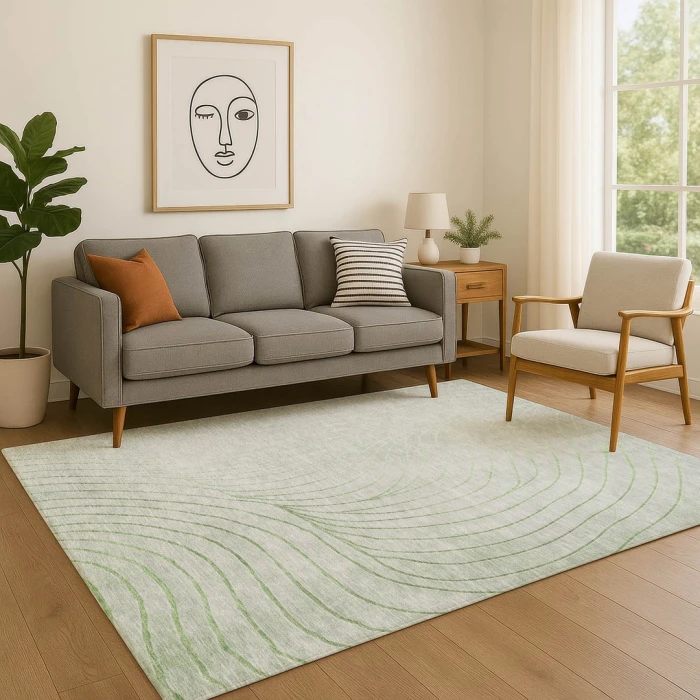 Addison Mayfield Green AMF2107 - 8ft. Round Rug