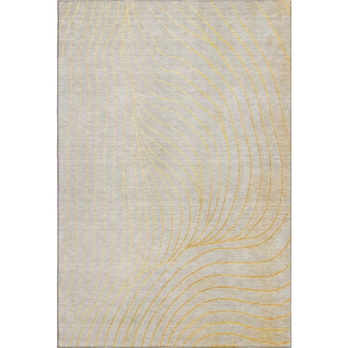 Addison Mayfield Gold AMF2107 - 8ft. Round Rug