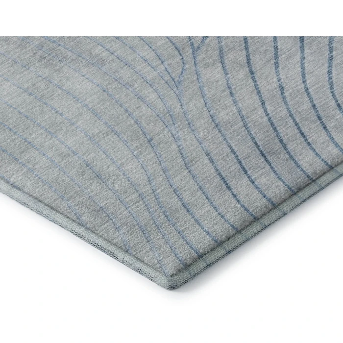 Addison Mayfield Blue AMF2107 - 8ft. Round Rug
