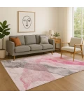 Addison Mayfield Pink AMF2109 - 8ft. Round Rug