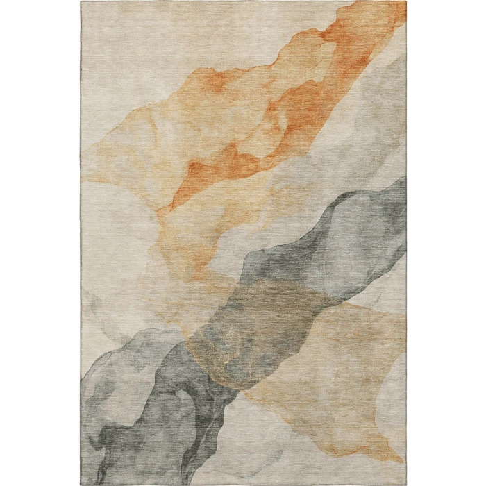 Addison Mayfield Orange AMF2109 - 8ft. Round Rug