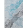 Addison Mayfield Teal AMF2109 - 8ft. Round Rug