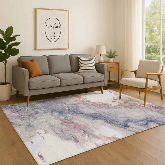 Addison Mayfield Pink AMF2110 - 8ft. Round Rug