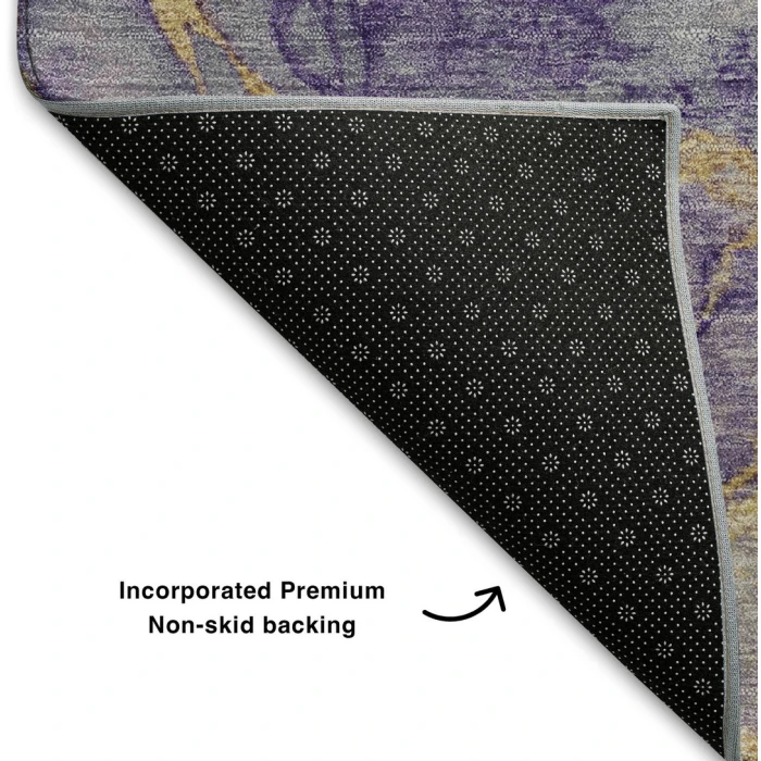 Addison Mayfield Purple AMF2110 - 8ft. Round Rug