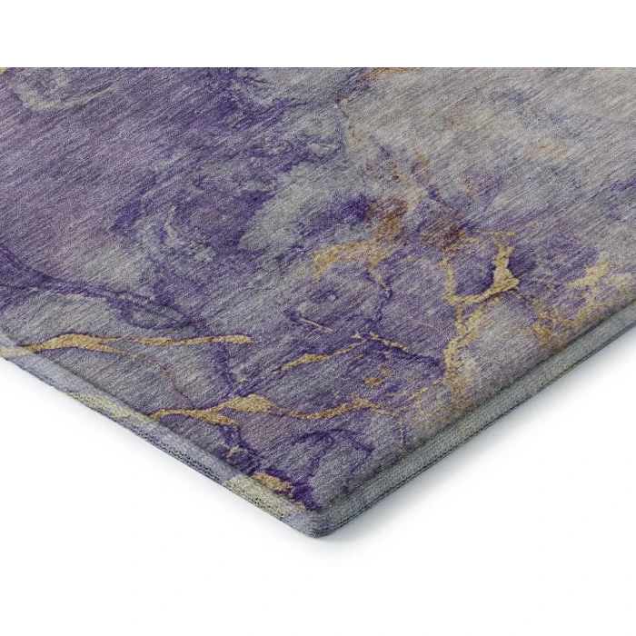 Addison Mayfield Purple AMF2110 - 8ft. Round Rug