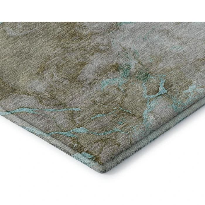 Addison Mayfield Teal AMF2110 - 8ft. Round Rug