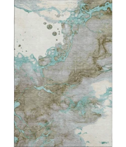 Addison Mayfield Teal AMF2110 - 8ft. Round Rug