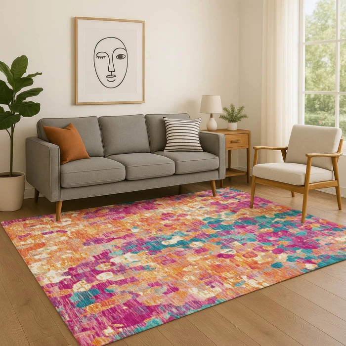 Addison Mayfield Pink AMF2115 8ft. x 10ft. Rect. Rug