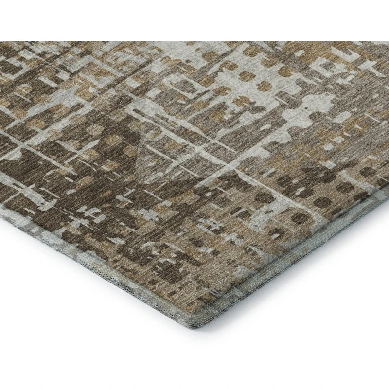 Addison Mayfield Brown AMF2116 - 8ft. Round Rug