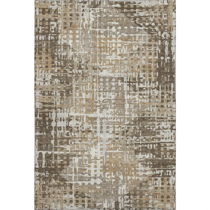Addison Mayfield Brown AMF2116 - 8ft. Round Rug