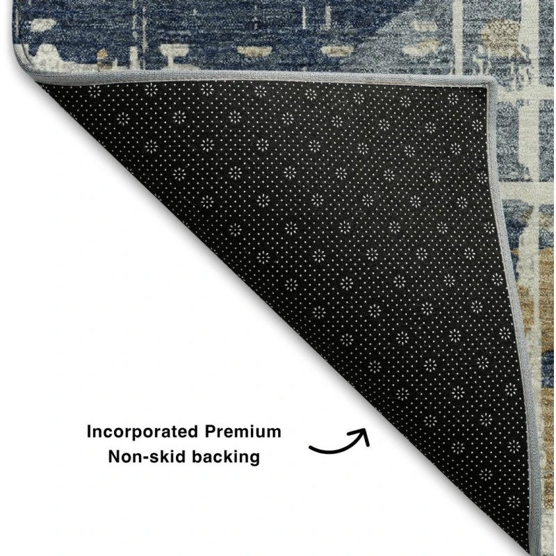Addison Mayfield Blue AMF2116 - 8ft. Round Rug