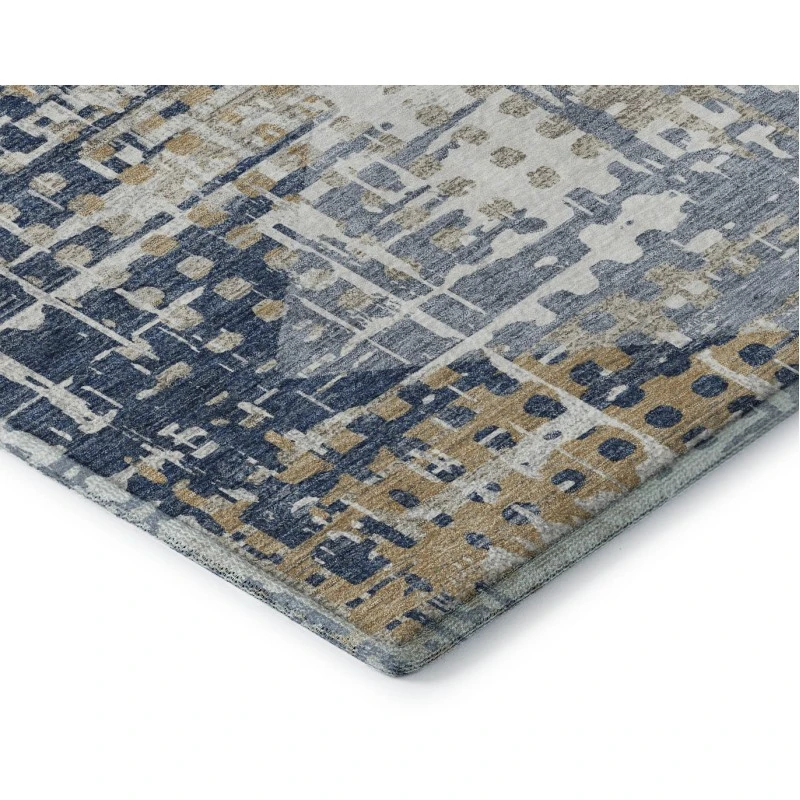 Addison Mayfield Blue AMF2116 - 8ft. Round Rug