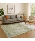 Addison Mayfield Green AMF2119 - 8ft. Round Rug