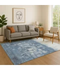 Addison Mayfield Blue AMF2119 - 8ft. Round Rug
