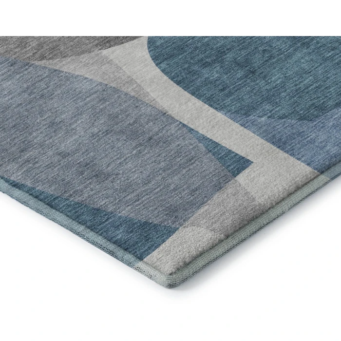 Addison Mayfield Blue AMF2121 - 8ft. Round Rug