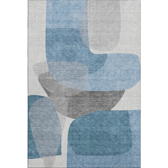 Addison Mayfield Blue AMF2121 - 8ft. Round Rug