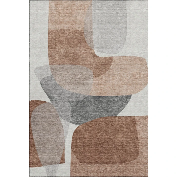 Addison Mayfield Orange AMF2121 - 8ft. Round Rug
