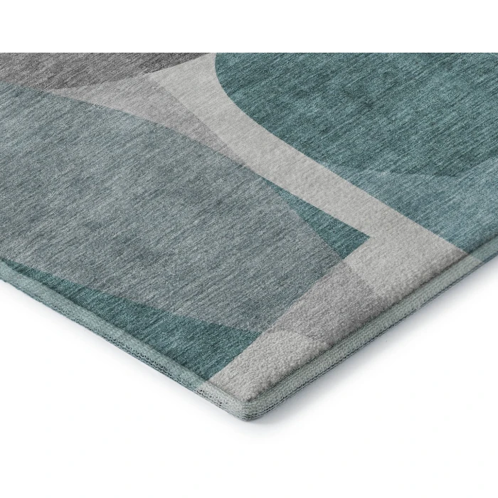 Addison Mayfield Teal AMF2121 - 8ft. Round Rug