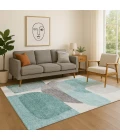 Addison Mayfield Teal AMF2121 - 8ft. Round Rug
