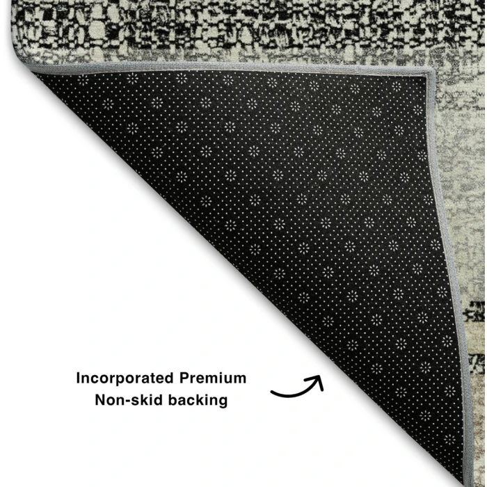 Addison Mayfield Black AMF2122 - 8ft. Round Rug