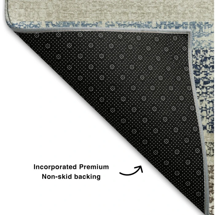 Addison Mayfield Blue AMF2122 - 8ft. Round Rug