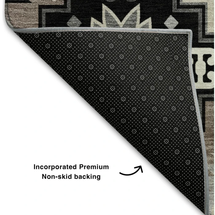 Addison Mayfield Black AMF2123 - 8ft. Round Rug