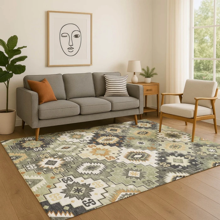 Addison Mayfield Green AMF2123 2ft. 3in. x 7ft. 6in. Rect. Rug