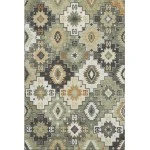 Addison Mayfield Green AMF2123 - 8ft. Round Rug