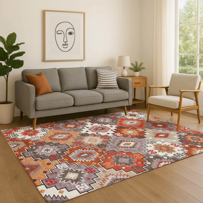 Addison Mayfield Orange AMF2123 2ft. 3in. x 7ft. 6in. Rect. Rug