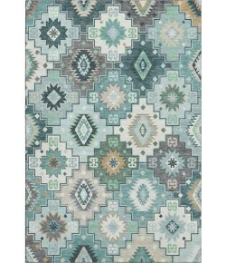 Addison Mayfield Teal AMF2123 - 8ft. Round Rug