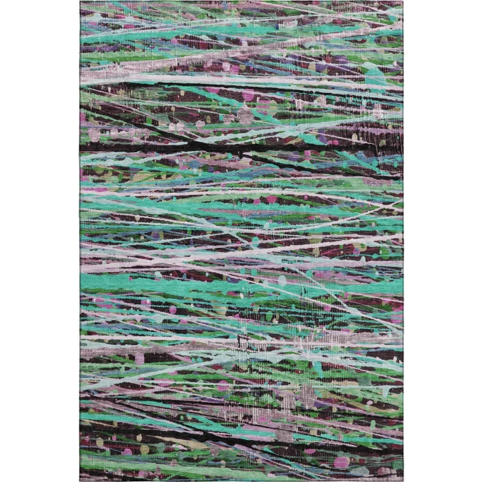 Addison Mayfield Teal AMF2125 - 8ft. Round Rug